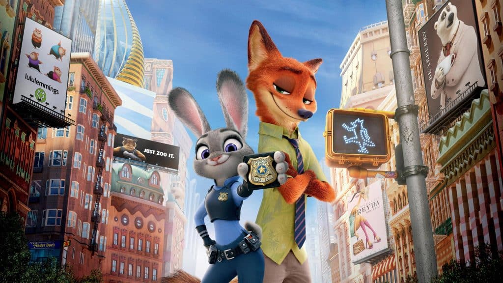 Judy et Nick de Zootopie