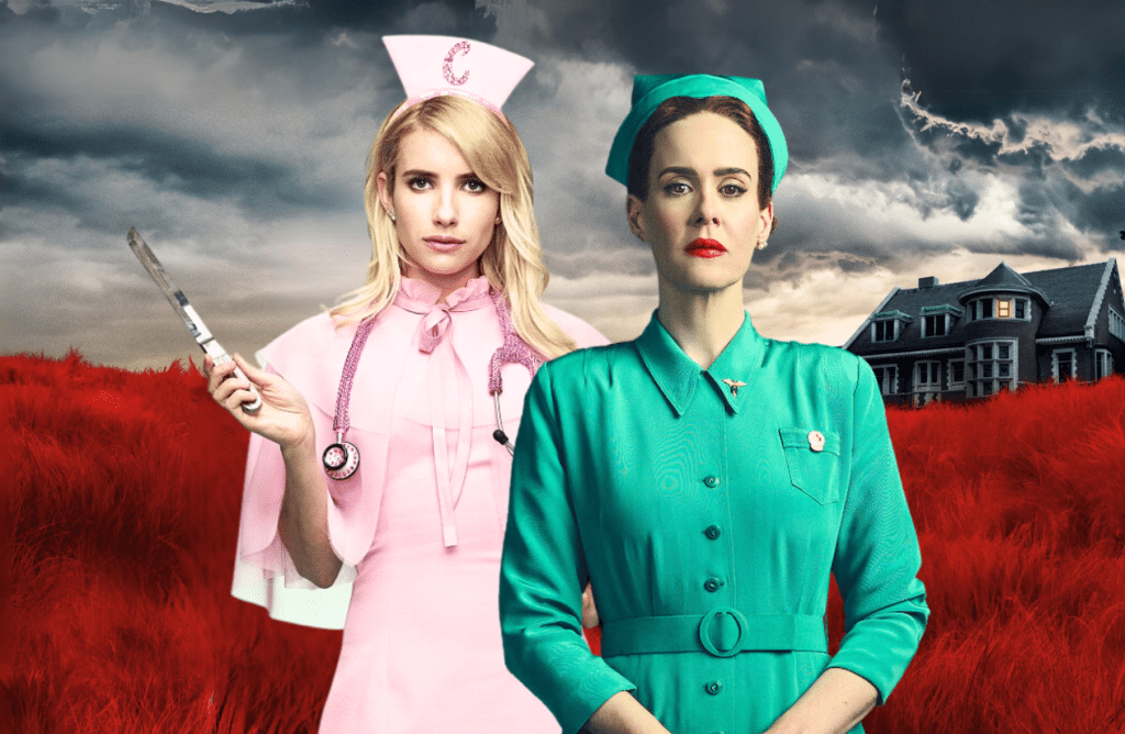 Emma Roberts dans Scream Queens et Sarah Paulson dans Ratched