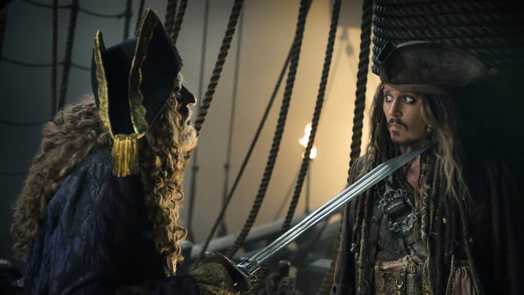 Barbossa et Sparrow Pirates des Caraïbes : La Vengeance de Salazar