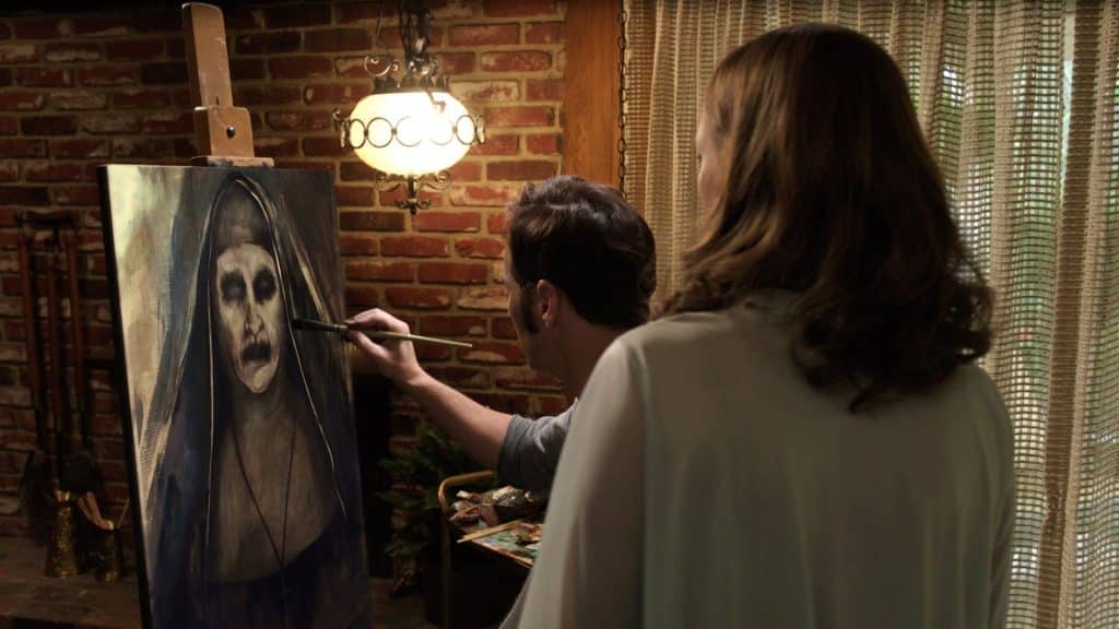 Ed Warren dessine La Nonne dans Conjuring 2, avant Conjuring 4