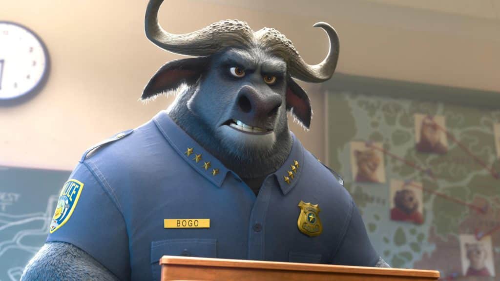 Le chef Bogo dans Zootopie