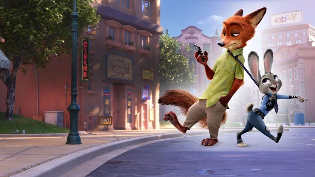 Nick et Judy dans Zootopie