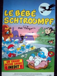 affiche du film Le Bébé Schtroumpf
