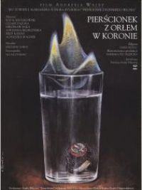 Pierscionek z orlem w koronie 