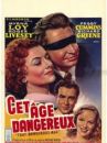 affiche du film Cet âge dangereux