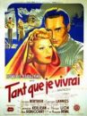 affiche du film Tant que je vivrai