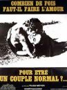 affiche du film Combien de fois faut-il faire l'amour pour être un couple normal ?