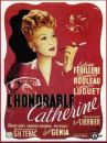 affiche du film L'Honorable Catherine