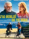 affiche du film J'ai oublié de te dire